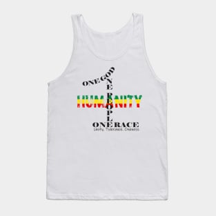 Unity Tolerance Oneness One God One People One Race Tank Top